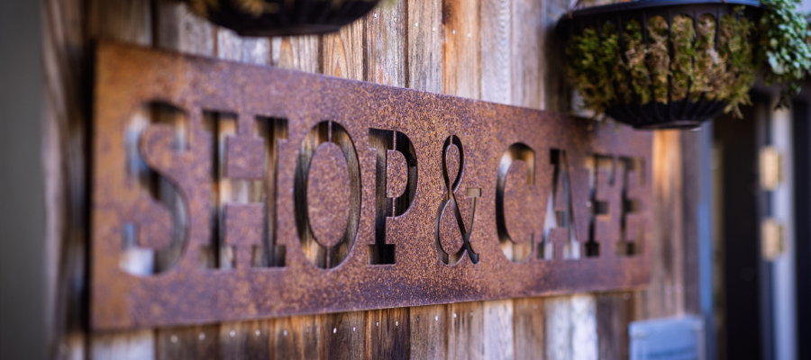 Cotswold Stay - A Day in Blockley: Father Brown Filming Locations Guide Blockley Cafe Sign